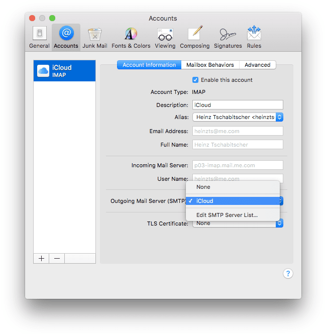 mac imap settings for gmail